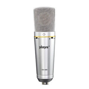 Manufacture large 34mm diaphragm mic professional studio recording condenser microphone for podcast broadcasting