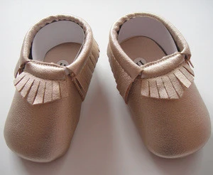 Manufacture wholesale baby moccasin shoes leather baby shoes in bulk baby shoes supplier