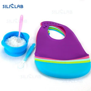 Manufacturer supplying FDA silicone plate easily clean baby feeding bowls BPA free