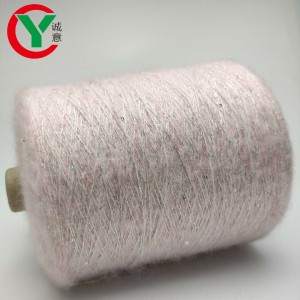 Manufacturers 1/14Nm acrylic polyester  blended sequin yarn for hand knitting yarn