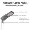 Manufacturers Price 120-180 Watt LED Street Light Lamp IP65 6000K White Light StreetLight