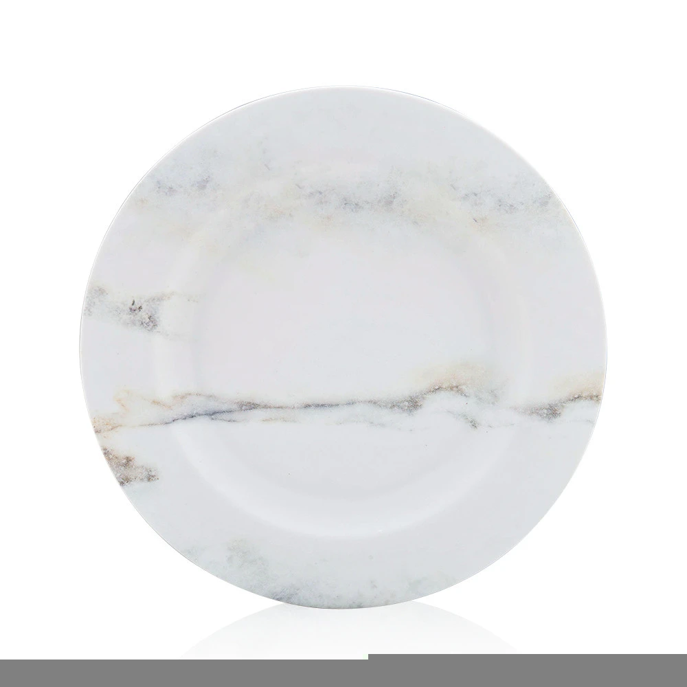 marble   printing on elegant plastic  melamine  dinnerware  plates  walmart  gold