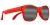 Import McFly Red Flexible Polarized Baby Sunglasses (ages 0-2) from USA