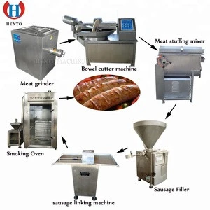 Meat Bowl Cutter Mixer Sausage Filling Machine Meat Grinder Sausage Stuffer