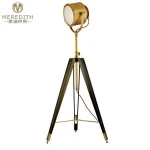 Meredith American tripod brass floor lamp #92037