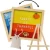 Import Merry Christmas message board with stand wood felt letter boards with changeable letters from China