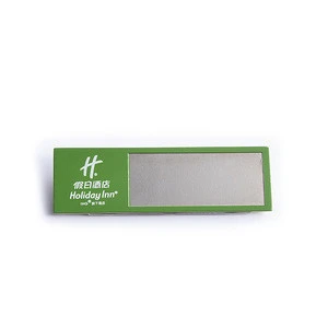 Metal name badge custom magnetic name tag badge manufacturer