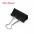 Metal paper clips stationery accessories black colored binder office binding supplies metal clip
