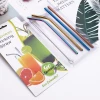 Metal pipette and brush blister suit / wholesale custom logo reusable stainless steel straw