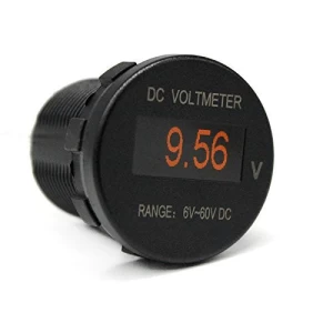 Mini Boat Digital OLED Voltmeter Voltage Gauge Waterproof 12V/24V - Electrical Equipment &amp; Supplies Other Electrical Equipment