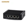 Mini PC x86 12v Low Power Intel Baytrail J1900 CPU 4 Lan 4 USB Quad Core Industrial Fanless PC pfSense Firewall Router