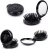 Import Mini Round plastic Airbag Folding Comb With Mirror cushion Hair Brushes for women Travel from China