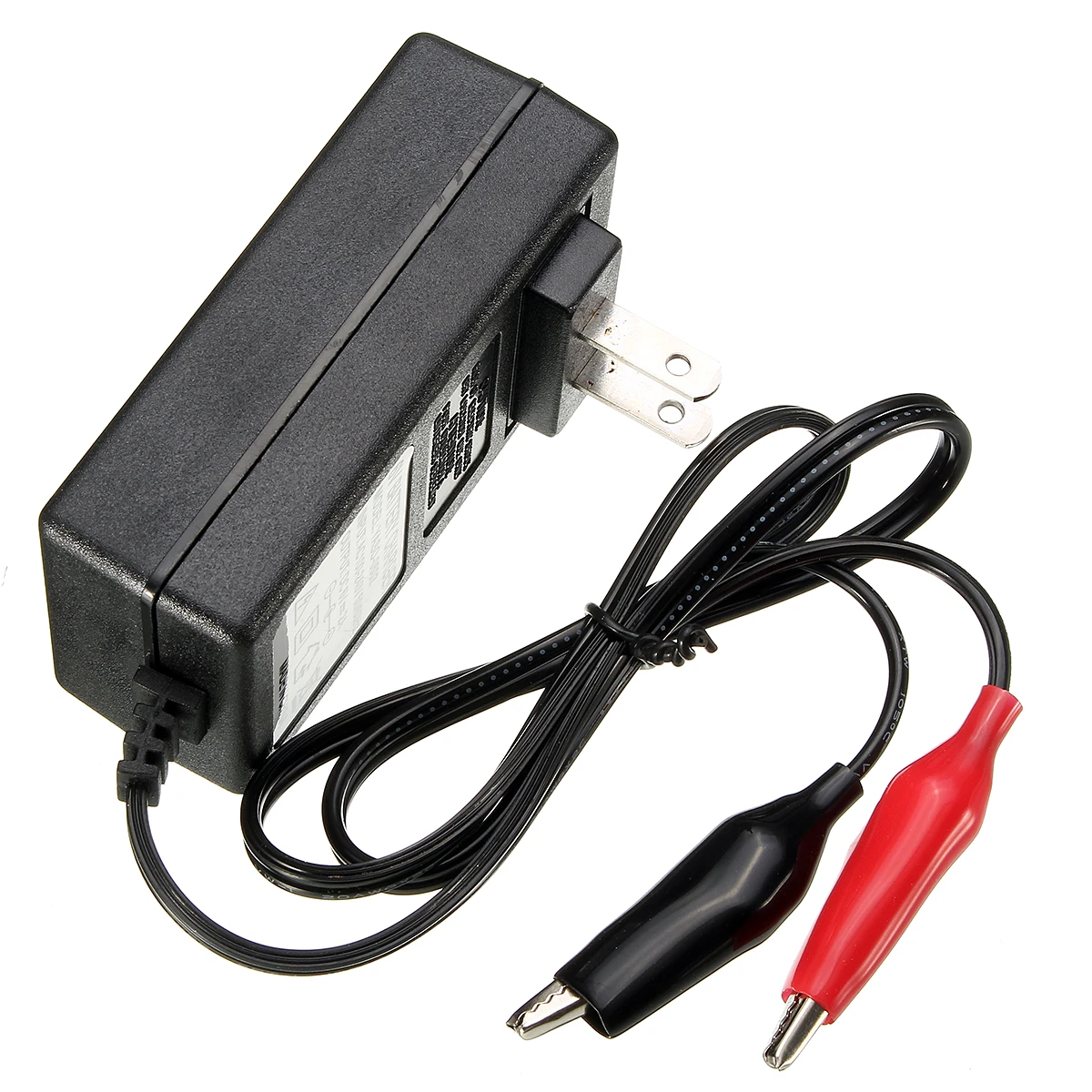 Mini SLA Sealed Lead Acid Battery Charger 12V Three-Stage with Alligator Clips 14.6V 14.8V 2A Fast Charge with Crock Clips