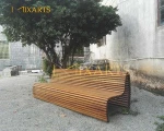 Modern Design Patio Long Chair Beach Teak Wood Garden Bench Chair