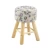 Import modern dinning chair wooden fashion ottoman chair stool pouffe ottoman round chairs restaurant from China