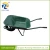 Import Modern Eco-Friendly Durable One Pneumatic Wheels Green Square Powder Coated Wheelbarrow Croft Barrow from China