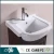 modern ground pvc bathroom furniture in white brown red color