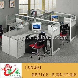 modern high quality four people modular office cubicle partition workstation