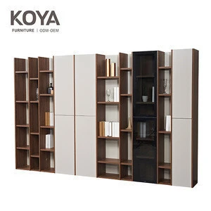 Modern Luxury study room mdf wood Bookshelf,bookcase