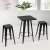 Import Modern metal dining table bar table and chair sets from China