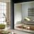 Import Modern modular bedroom sliding pvc glass door wardrobe from China