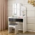 Import Modern Panel Style Drawer Dressing Table With Stool Design Antique vanity makeup table with mirror Bedroom Dresser Furniture from China