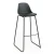 Import Modern plastic seat high wooden leg bar chair for restaurant bar from China