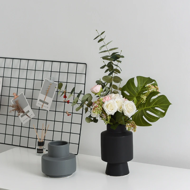 Modern Simple Flower Vase Nordic Style Home Decor Furnishing Ceramic Vase