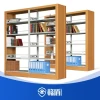Modern Steel and Wood Bookshelf for Home Office Organization