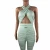 Import MT103-9078  with Bandage Contrast Colour Vest Capri Yoga Wear Summer Clothes Set Women Sexy 2 Piece Pencil Pants Casual Regular from China