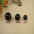 Import multi-style natural black glass beads DIY from China