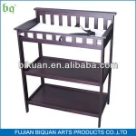 Multifunctional hot sell baby changing table with two racks