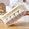 Multiple colors Reusable Kitchen multi-function green dumpling storage box food portioning container