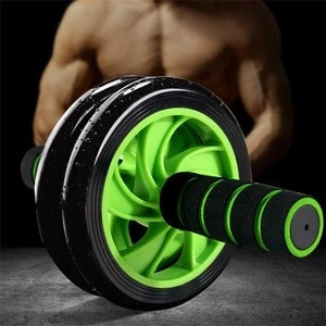 Muscle Training Double-wheeled Exercise Machine Body Building Equipment Abdominal Fitness  exercises equipment ab wheel roller