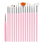 Nail Brush For Manicure Gel Brush For Nail Art 15Pcs/Set Ombre Brush For Gradient For Gel Nail Polish Painting Drawing