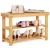 Import Natural and convenient three-layer shoe changing stool storage rack bamboo shoe rack from China