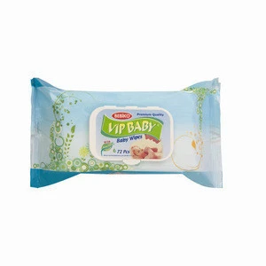 Natural baby wipe, organic baby wet wipe, dry baby wipe (72pcs)