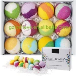 Natural christmas bath bombs bubble bath balls