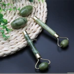 Natural Pure Facial Jade Roller Massage Double Head Slimming Tool