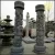 Import Natural Stone Chinese White Marble Column Solid Round Pillar Gate Design from China