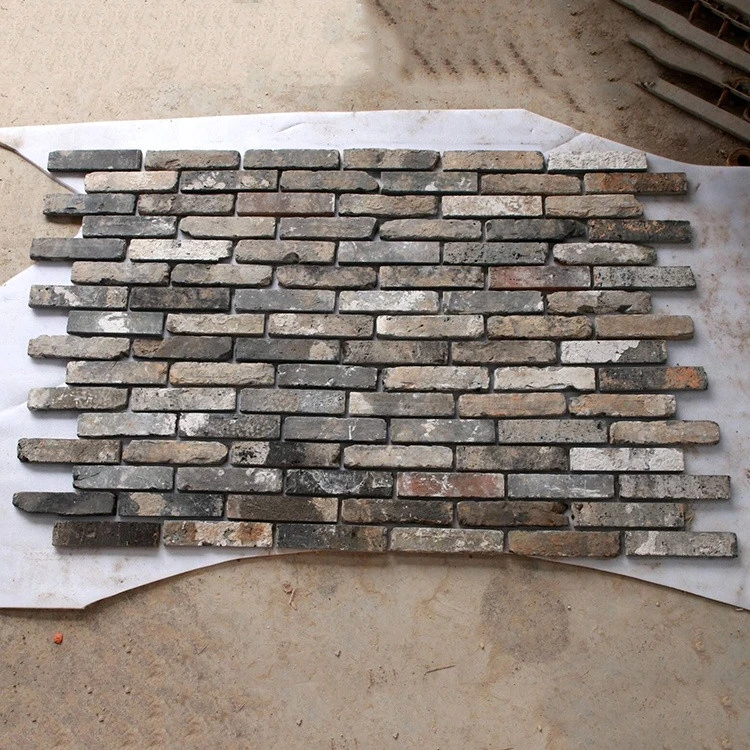 Nature Clay Bricks Stone Veneer Panels Exterior Wall Decoration Thin Brick