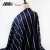 Navy 30S bamboo 1x1 rib yarn yard stripe stretch knitted viscose spandex jersey fabric