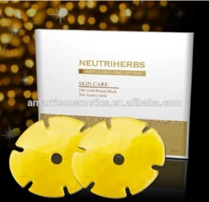 NEUTRIHERBS Herbal Breast Anti Wrinkle 24K Gold Breast Mask For SPA Treatment