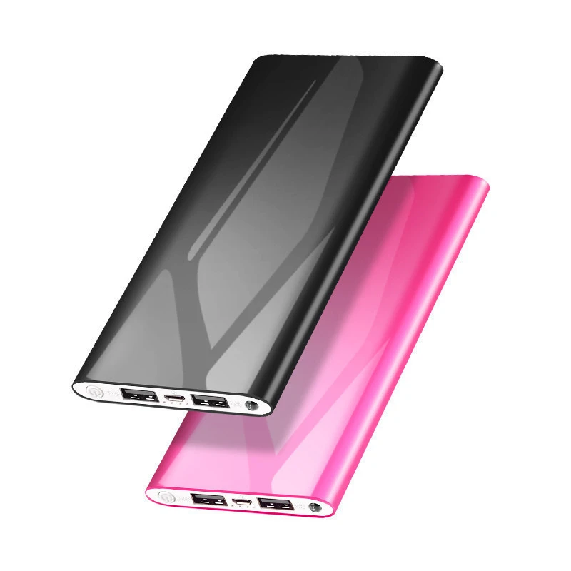 New 10000mah 2USB Ports Power Bank Trending Products Ultra Slim Portable Small Mini Powerbank For Promotion