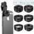 New 7 in 1 phone lens mobile camera accessories smartphone lenses external Wide angle Macro Fisheye Zoom lens kit for iPhone