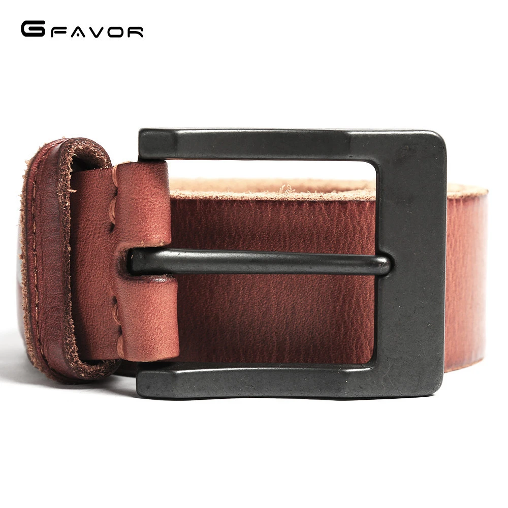 New Arrival Italian Leather Belt Men High Quality Jeans Brand Vintage Strap for Men Black Coffee Casual Waistband Belt