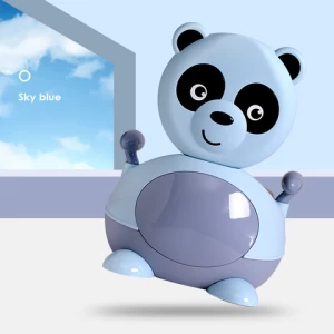 New Born Design Kids Panda animal shape Plastic Toys Baby Toilet With High Quality