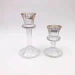 Clear Glass Candle Holders for home decoration