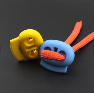 New Colorful Hole Plastic Stopper Cord Lock Toggle Clip Sportswear cord end stopper
