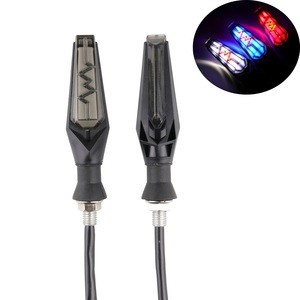 New Daytime Running Sequential Switchback Water Flowing LED Bike Indicator Turn Signal Lights for Motorcycle
